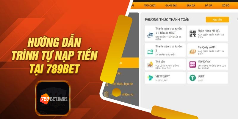 Nạp tiền nhà cái 789bet